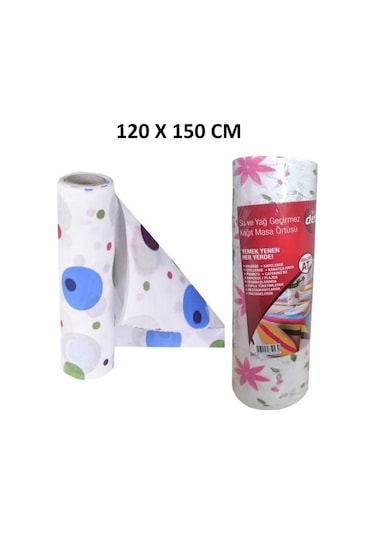 Kapris 120x150 Kullan At Masa Örtüsü 15 Metre Çok Renkli