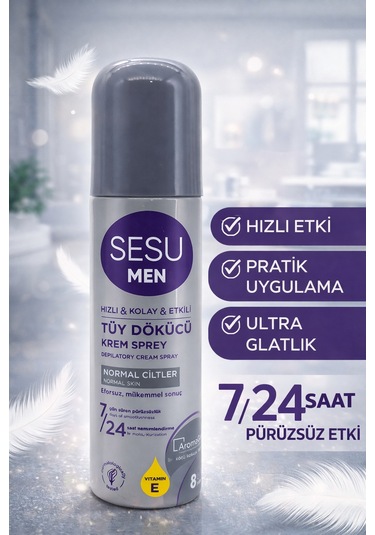 Sesu Men Tüy Dökücü Krem Sprey 150 ML