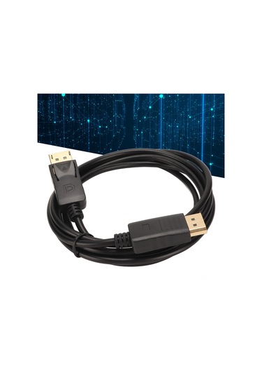 Springsun 1.8m Dp-dp Kablosu, 4k 30hz Ultra Hd, 24k Altın Kaplama, 5 Katlı Koruma, Esnek Dayanıklı Pu Kablo, Bilgisayar-monitör-projeksiyon Uyumlu