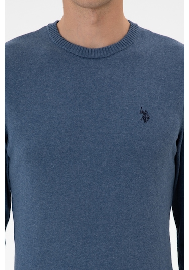 U.s. Polo Assn. Erkek Kazak /triko 50313713-vr251 Koyu Mavı Melanj