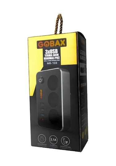 Akım Korumalı Akıllı Priz,termal Akım Korumalı 3x Ledli Usb, 3x P