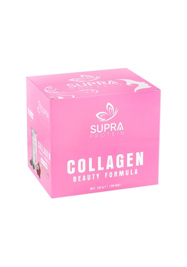Supra Protein Collagen Beauty Formula 28 Saşe -Kolajen Desteği Hindistan Cevizi Aromalı