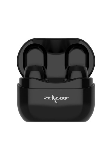 Jeemson Zealot T4 Tws Bluetooth 5.0 Spor Kulaklıkları, 300mah Şarj Kutusu, Stereo Ses, Mikrofonlu, Kablosuz, Hafif Tasarım, Siyah
