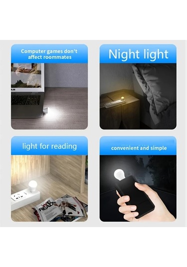 Willowhaven 10 Adet Taşınabilir Mini Usb Gece Lambası, Yatak Odası Aydınlatma, Sıcak Işık Sıcak Işık