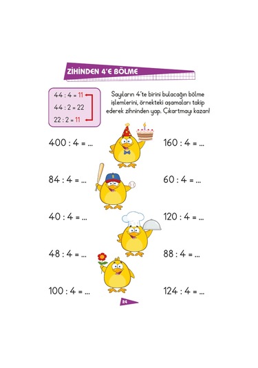 Çıkartmalı Zihinden Matematik-İlk Okul Eğlenceli Matematik- Limonkids