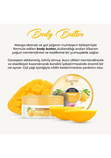 Rosense Body Butter Mango & Gül 150 Ml