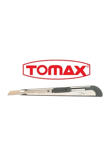 Tomax Metal İnce Maket Bıçağı Falçata 36 Adet / Kutulu