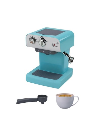 Pilli Işıklı Sesli Mutfak Oyuncağı Gerçekçi Buhar Özellikli Eğitici Espresso Makinesi