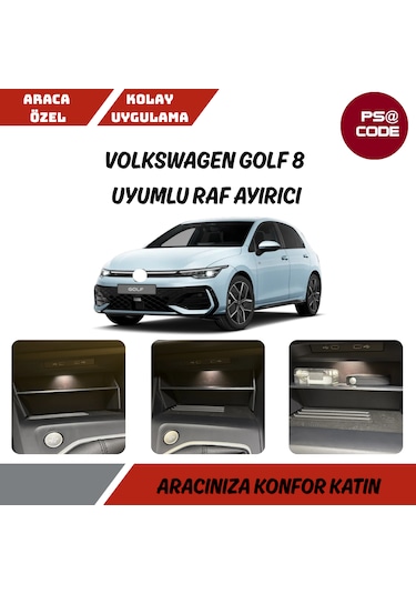 Volkswagen Golf 8 Uyumlu Telefon Şarj Kısmı Raf Ayırıcısı