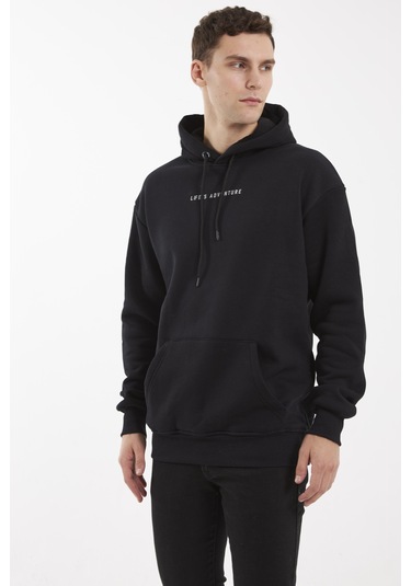 Cold Train Siyah Hoodıe Sweatshırt Siyah