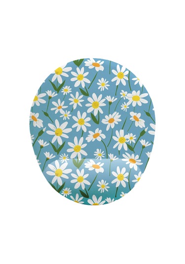 Papatya Desenli Bilek Destekli Mouse Pad