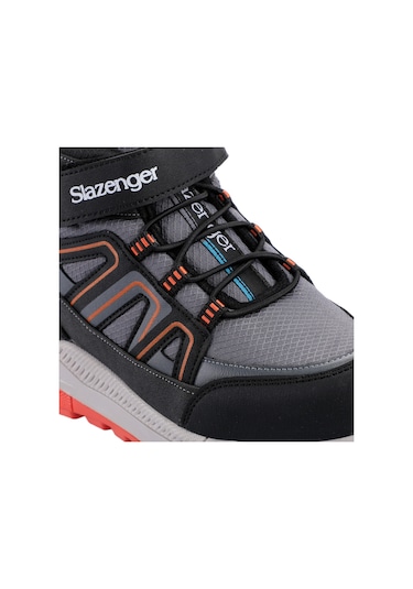 Slazenger KEPHAS IN Çocuk Cırt Cırtlı Koyu Gri Bot