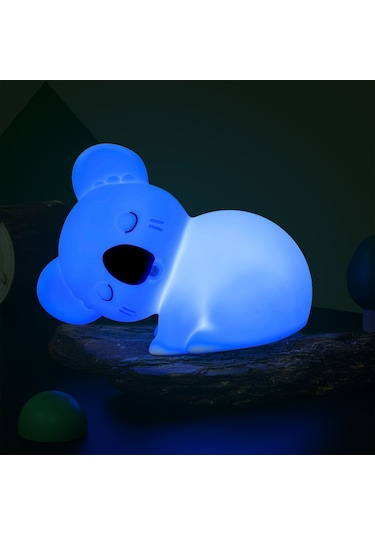 Dhink Silikon Şarjlı Gece Lambası Koala Coco Beyaz
