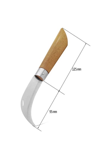 Bağ Ası Bıçağı Eğri Uçlu Ası Bıçağı 2'li Set 22 Cm