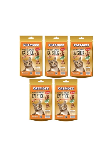 Catmozz Stick Kediler İçin Tavuklu Ödül Çubuğu 5 x 10'lu