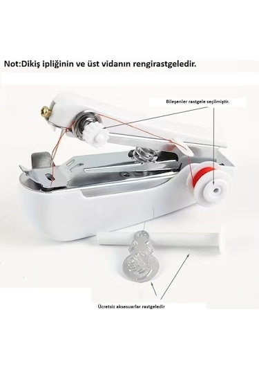 Seyahat El Tipi Mini Dikiş Makinesi Çok Renkli