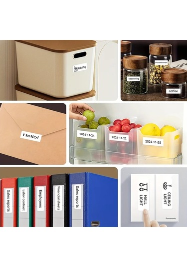 Willowhaven Marklife Kablosuz Termal Etiket Yazıcı - Beyaz Makine 1 Rulo Şerit