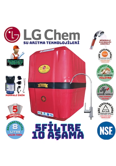 Lg Chem Cool Kırzsyh 8lt 5fl Pompalı Montajdahil Su Arıtma Cihazı