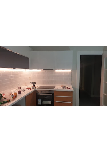 Mutfak Dolabı Ve Tezgah Altı 200 Cm Günışığı Led Şerit Profil