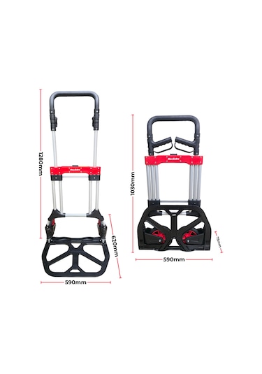 Max Extra Fw90l 200kg Katlanır Paket Taşıma Arabası
