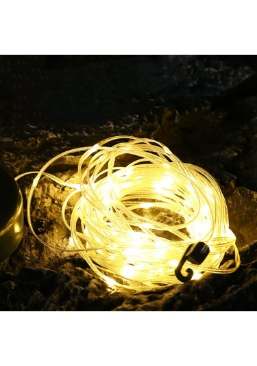 Shufa 10 Metre Led Işık, Gece Lambası Ve Işık Zinciri Kamp Lambası Siyah