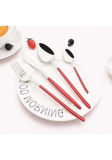 Novahub 6 Adet Mavi-altın 18/10 Paslanmaz Çelik Çay-kahve Kaşığı Seti 5.5 İnç Altın - Mavi