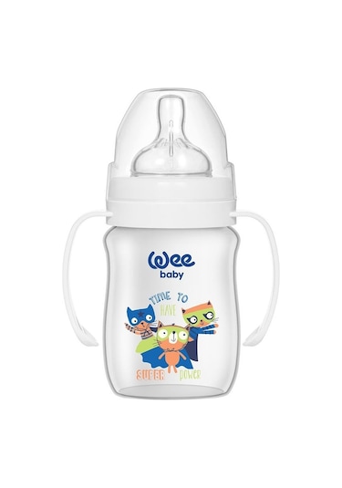 Wee Baby Klasik Plus Gen.Ağızlı Kulplı PP.Biberon 150 Ml