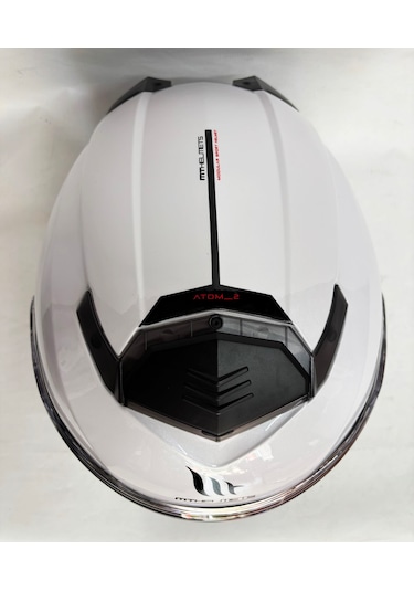 Mt Atom 2 Sv A1 Güneş Vizörlü Çene Açılır Kask Parlak Beyaz