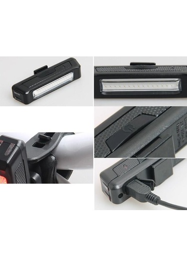 Forte Gt Comet Usb Şarjlı Bisiklet Ön Işık 100 Lümen Beyaz Siyah