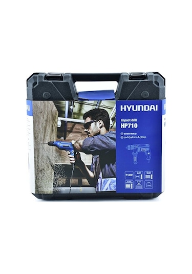 Hyundai HP710Set 710W Darbeli Matkap Pls. Çanta + 16 Parça Uç Seti