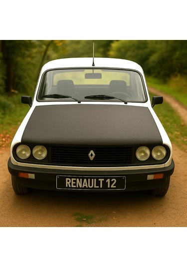 Renault 12 Toros 1971 2000 Tam Kaput Maskesi Siyah Suni Deri, Araca Özel Koruma 1 Adet