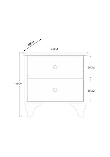 Rabi Mobilya Gold Country Komodin