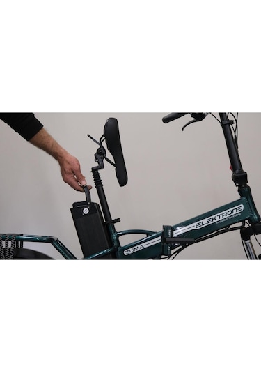 Kron Elekton Zuma 20 Jant Katlanabilir 36 Volt 350 Watt Elektrikli Bisiklet Yeşil