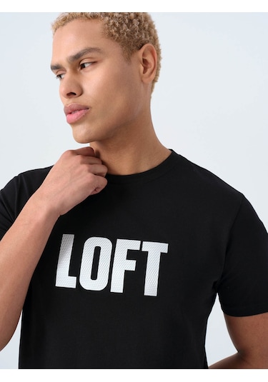 Loft Regular Fit Siyah Erkek T-shirt Lf2038558 Siyah