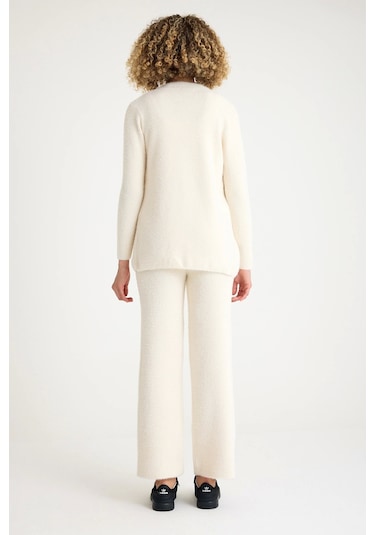 Allys Pantolon-crop-hırka Takım Kırık Beyaz