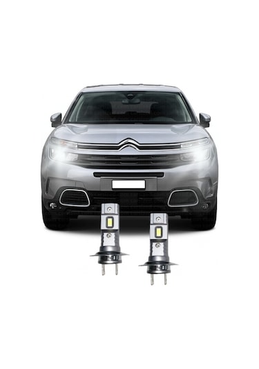 Cıtroen C5 Aırcross Led Kısa Far Ampulü Mini Led 2'li Set H7