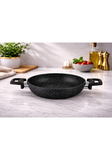Diez 18 Cm Granit Ezme Sahan Siyah Yanmaz Yapışmaz