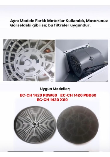 Eminçelik Piramit Davlumbaz Karbon Filtre Model Ec-ch 1420 Pbb60