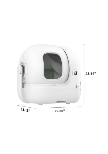 Petkit Purobot Max Pro Akıllı Kedi Tuvaleti Beyaz Resmi Distribütör