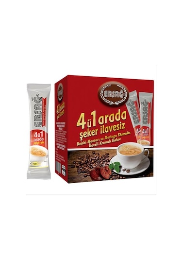 Ersağ 4 ü 1 Arada Şeker İlavesiz Kahve 20 x 12 G