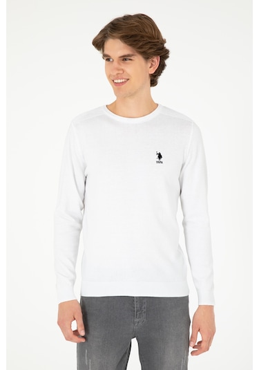 U.s. Polo Assn. Erkek Beyaz Kazak /triko 50288888-vr013 Beyaz