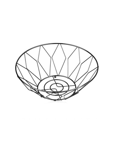Yuntech01 Kahverengi Karbon Çelik Mutfak Meyve Sepeti - Ev Dekorasyonu, Atıştırmalık Depolama, Masaüstü Organizer Siyah