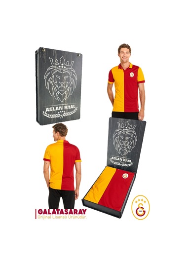 Galatasaray Lisanslı Match Day T-shirt Ahşap Kutulu Açık Sarı