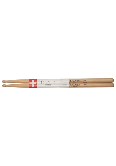 Agner Drumsticks Hickory Series 2b American Baget