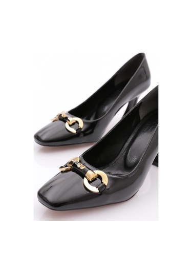 Dgn 25238 Kadin Tokali Topuklu Ayakkabi Siyah Rugan Dgn 25238 Kadin Tokali Topuklu Ayakkabi Siyah Rugan