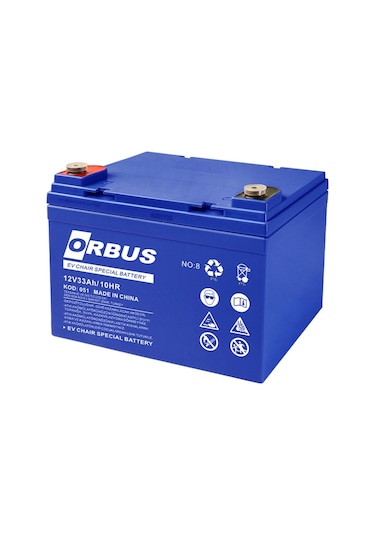 ORBUS 12V 33 Ah Engelli Araç Aküsü