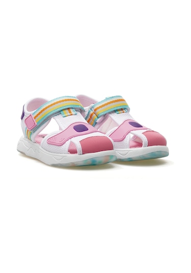 Vicco Flow Hafif Kız Çocuk Sandalet 25y 332.202 Pk Beyaz - Pembe
