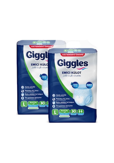 Giggles Emici Külot Yetişkin Hasta Bezi L 2 x 30'lu