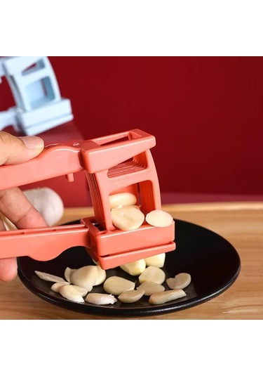 Mutfak Sarımsak Presi Dilimleyici Manuel Zencefil Bıçağı Sebze Doğrayıcı Sıkma Ayırıcı Yiyecek Ezici Kesici Ev Aletleri Mutfak Eşyaları Beyaz