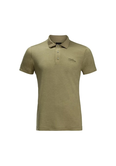 Jack Wolfskin Travel Polo Erkek Tişört 1809721tr-yesıl Yeşil